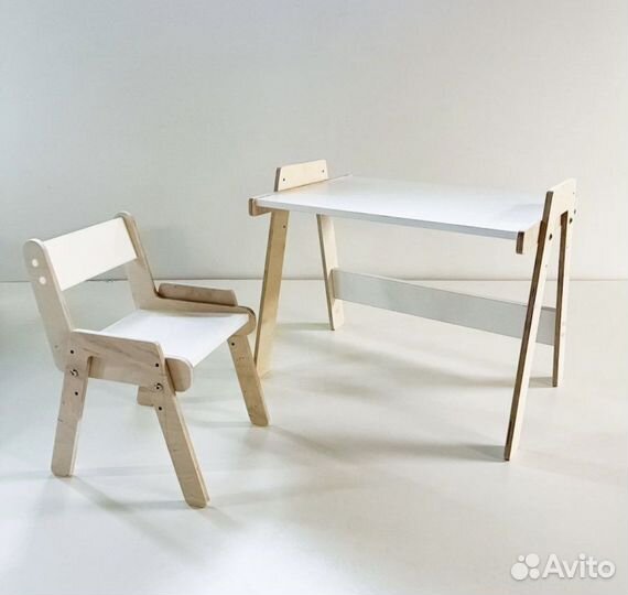 Растущий стол+стул, детский комплект новый