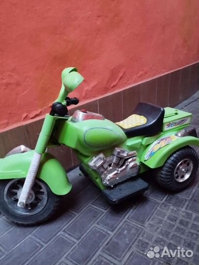 Детский электромобиль мотоцикл бу