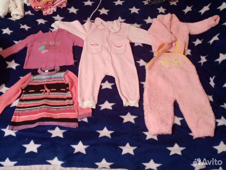 Огромный пакет вещей на девочку