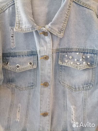 Джинсовка для девочки р-р130