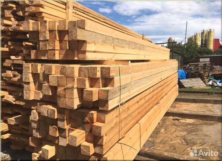 Брус обрезной ест. вл. 150х150х6,0 хвоя 3-4 сорт