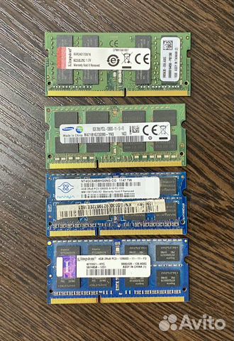 Оперативная память для ноутбуков DDR3/DDR4