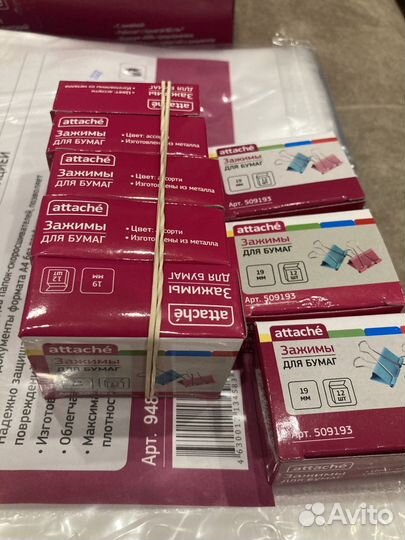 Канцелярия Комус разная (и бумага,батарейкиааа\аа)