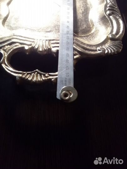 Поднос оловянный