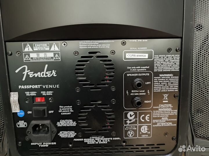 Fender Passport Venue/ Усилительная система