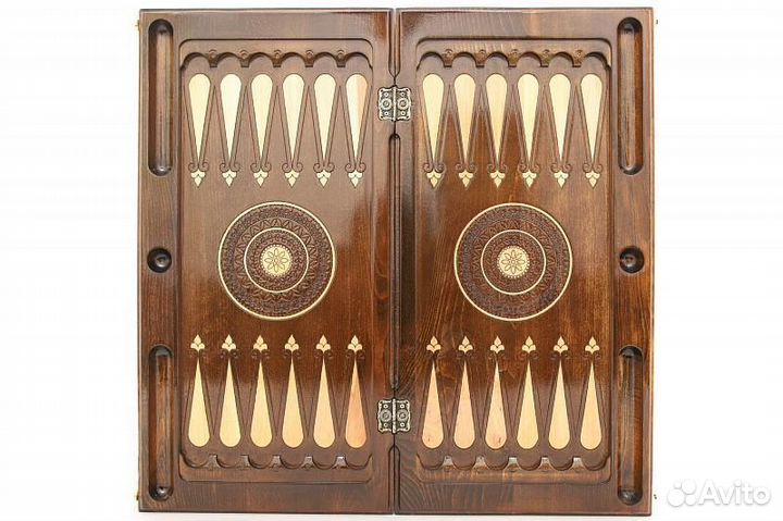 Нарды и шашки резные Гирих 61 х 61 см бук Армения 62554