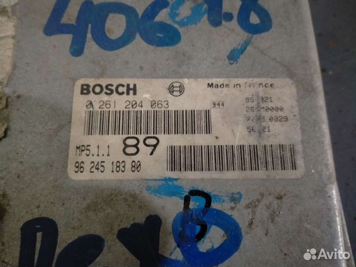 Блок управления двигателем peugeot 406