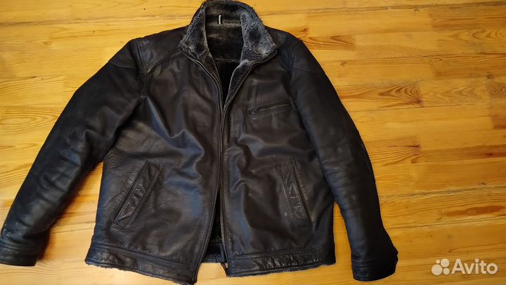 Кожаная куртка осень-зима