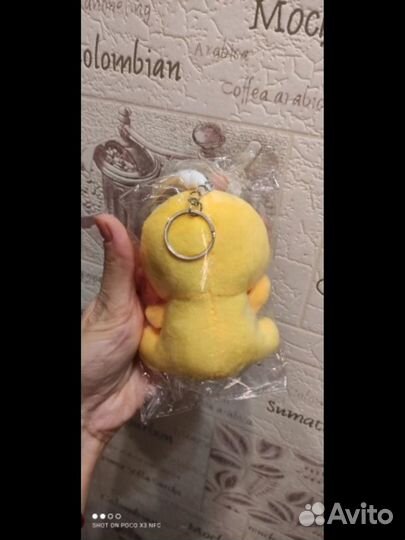 Брелок уточка мягкая