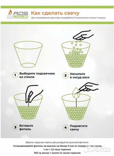 Насыпные свечи