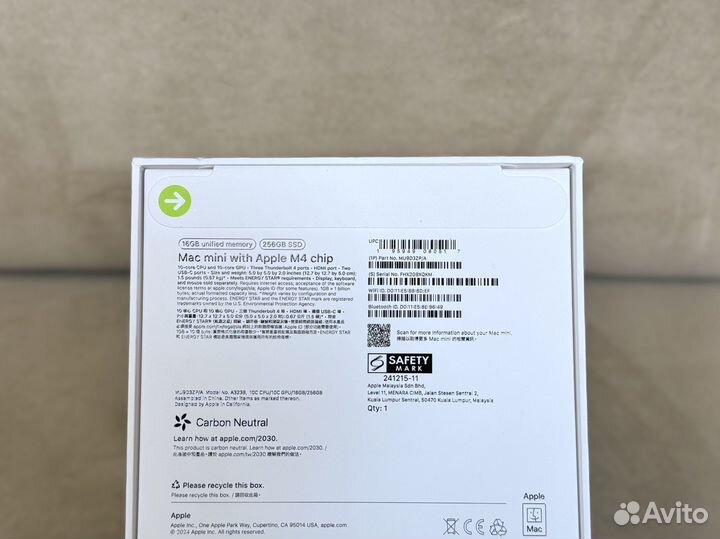 Новый Apple Mac mini M4 2024 16/256GB