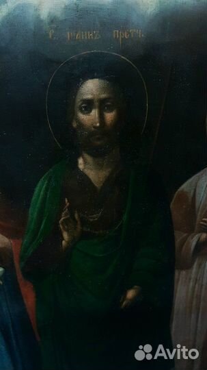 Большая Храмовая икона Иоанна Предтечи. 19 век