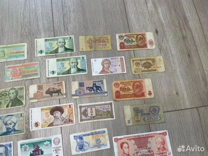 Купюры разных стран ри, СССР, Польша и т.д
