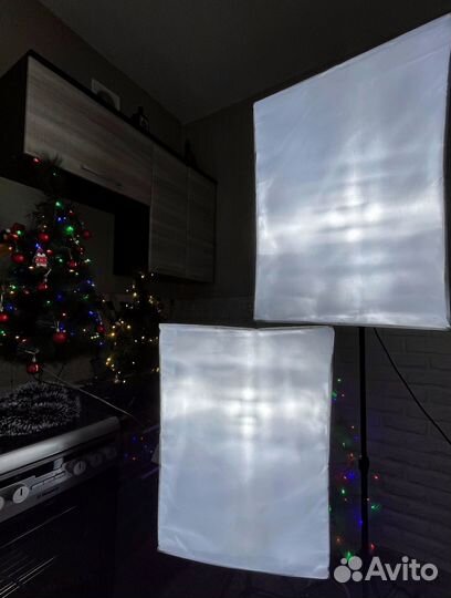 Софтбоксы комплект с лампами 30 w
