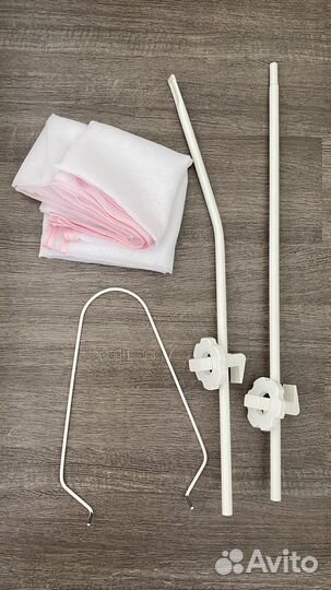 Балдахин с держателем и бортики в кроватку