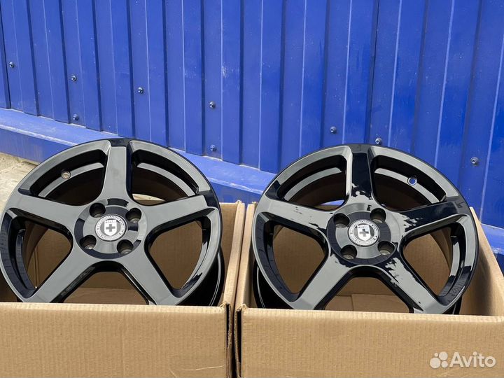 Диски r15 4x100 HRE 305M черные