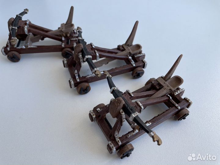 Солдатики Elastolin и катапульты