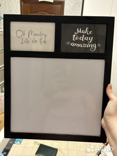 Маркерная доска с двуся рамками под фото