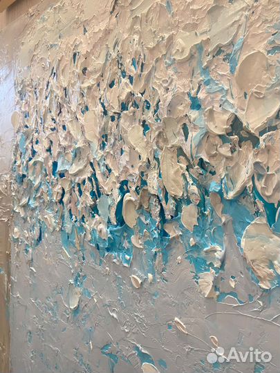 Большая картина маслом на холсте абстракция