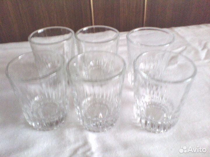 Набор стекл.стопок(6) новые в коробке