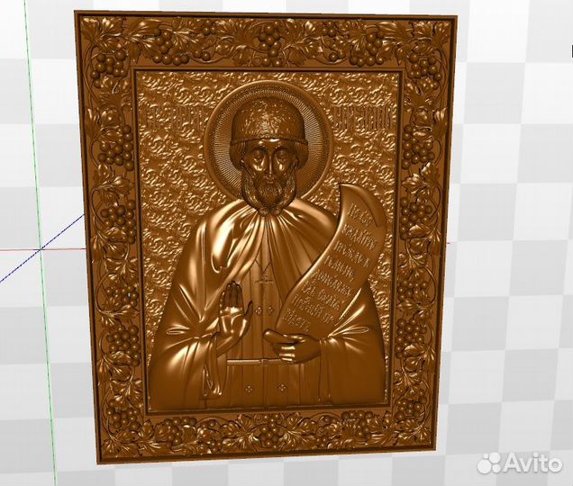 Коллекция готовых stl макетов икон для чпу станка