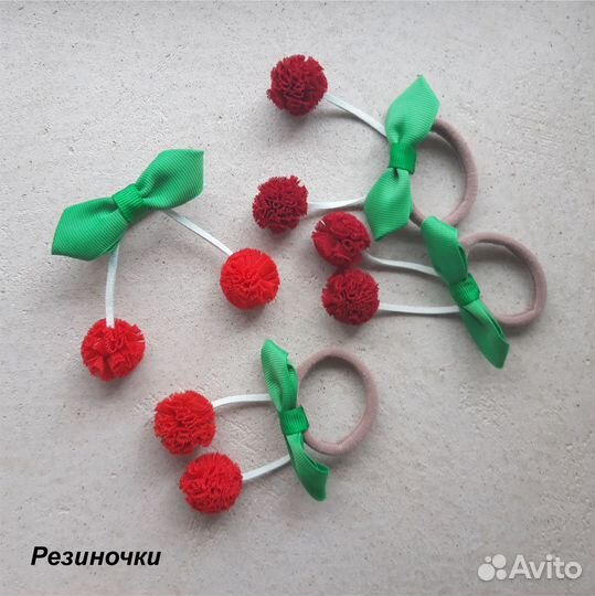 Заколки и резинки для волос ручной работы