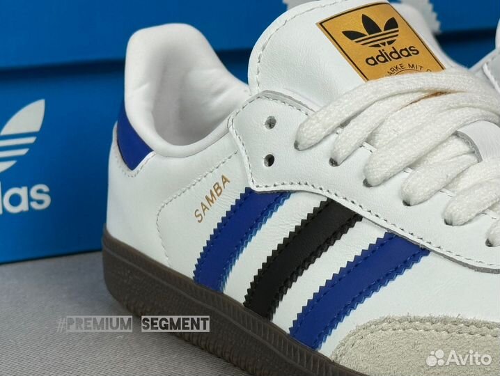 Кеды Adidas Samba White Active Blue