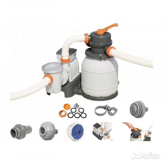 Песочный фильтр-насос 5678л/ч, Bestway 58497