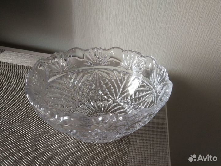 Конфетница (салатница) хрусталь