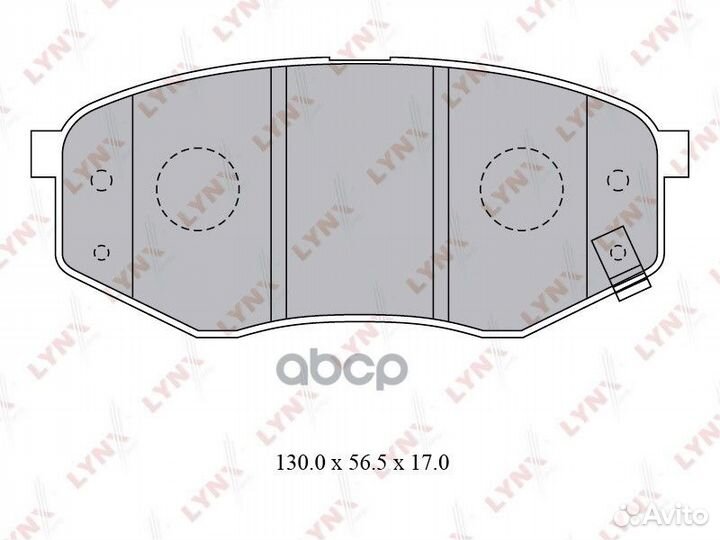 Колодки тормозные дисковые перед BD3624 LYN