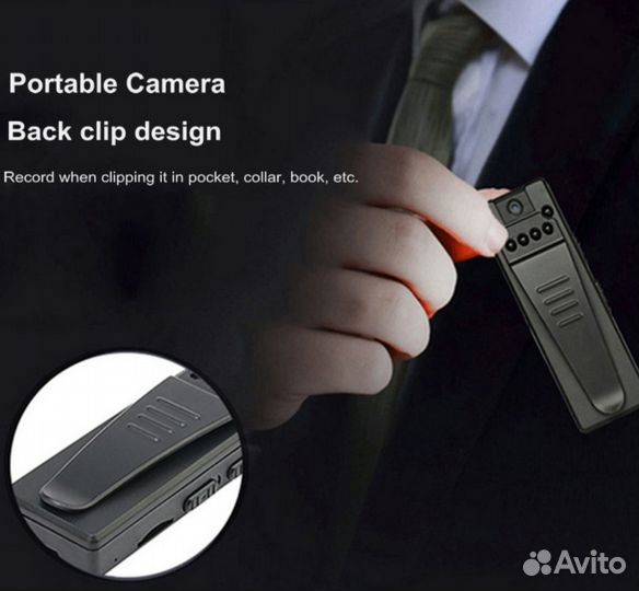 Мини камера нагрудный регистратор