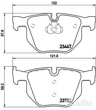 Колодки тормозные дисковые зад
