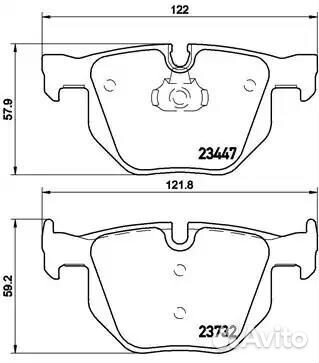 Колодки тормозные дисковые зад