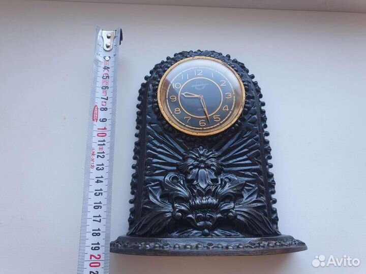 Чугунные часы цветок 1950 год