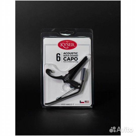 Каподастр для акустической гитары Kyser KG6BCA