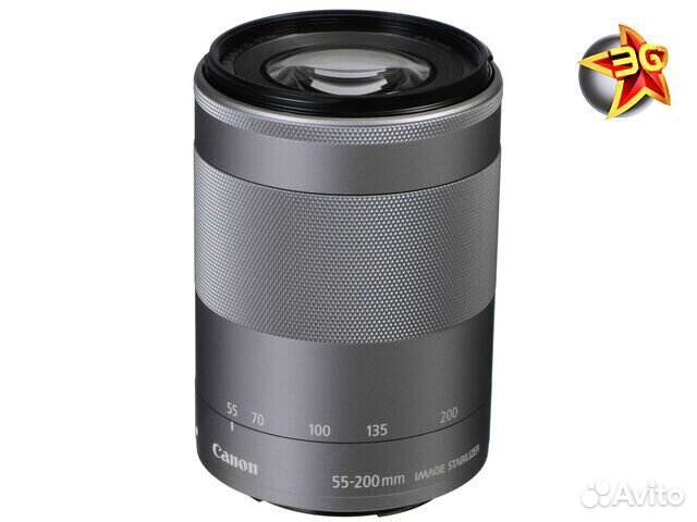 Объектив Canon EF-M 55-200mm f/4.5-6.3 IS STM Silv