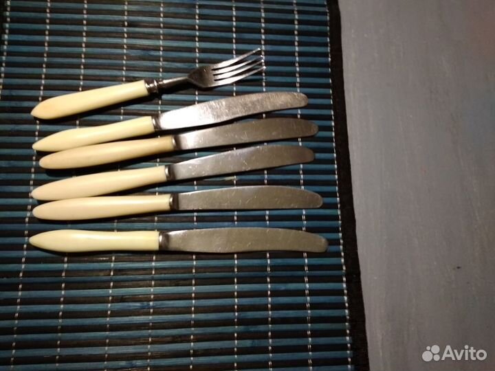 Ножи с костяной ручкой.ссср 1960е
