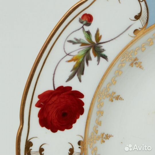 Старинная тарелка ручной работы, Chemberlain No.2551