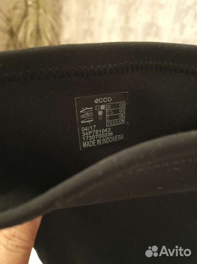 Сапоги для девочки (ecco) 34р