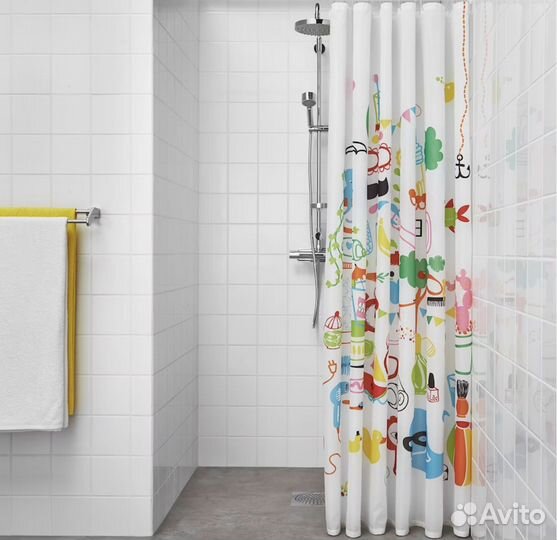 Штанга для штор в душ икеа 90-120 см