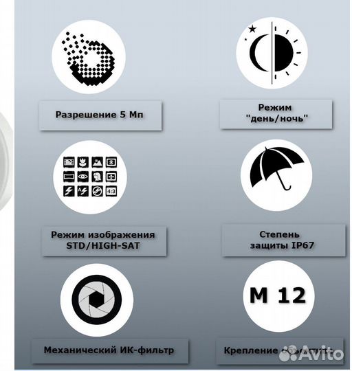 Видеокамера уличная цветная с подсветкой нiwаtсh