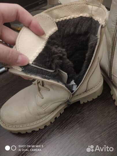 Ботинки женские кожаные зимние 37 р