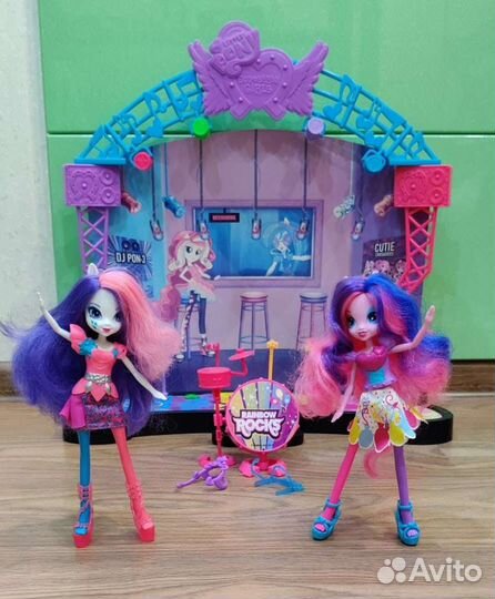 My little pony.Equestria Girls,Hasbro куклы+сцена