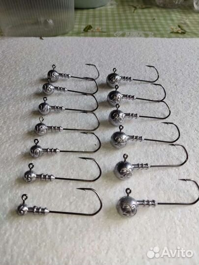 Чебурашки,Джиг головки Barbarian120 от 3/0 до 8/0