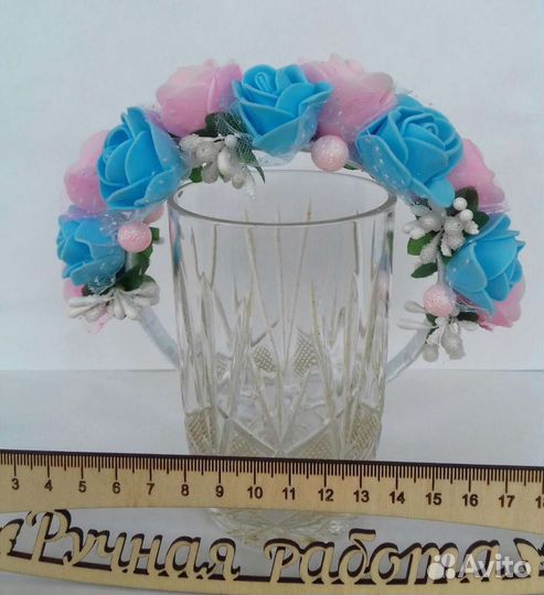 Ободок для волос ручной работы