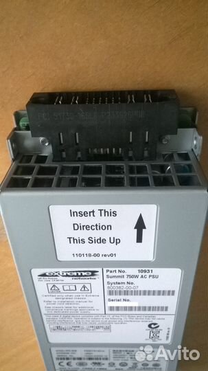 Блок питания Extreme networks 10931 pssf751301A