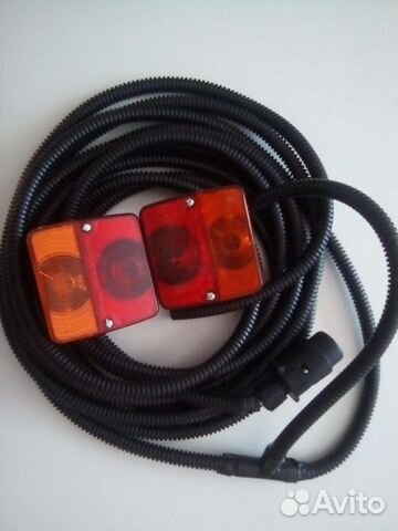 Фонари для прицепа в сборе проводка