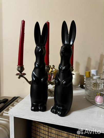 Статуэтки для интерьера зайки кролики