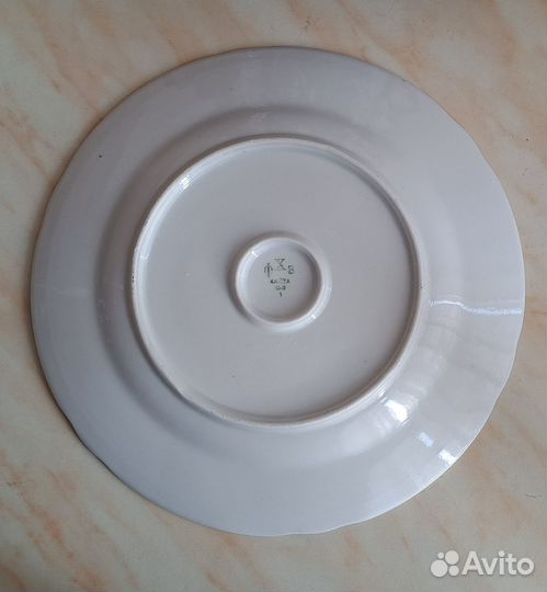 Блюдо (тарелка) фарфор, 30 см. Редкая. СССР - 1954