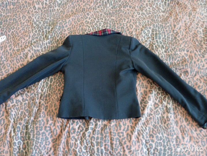 Школьный пиджак для девочки 134 синий